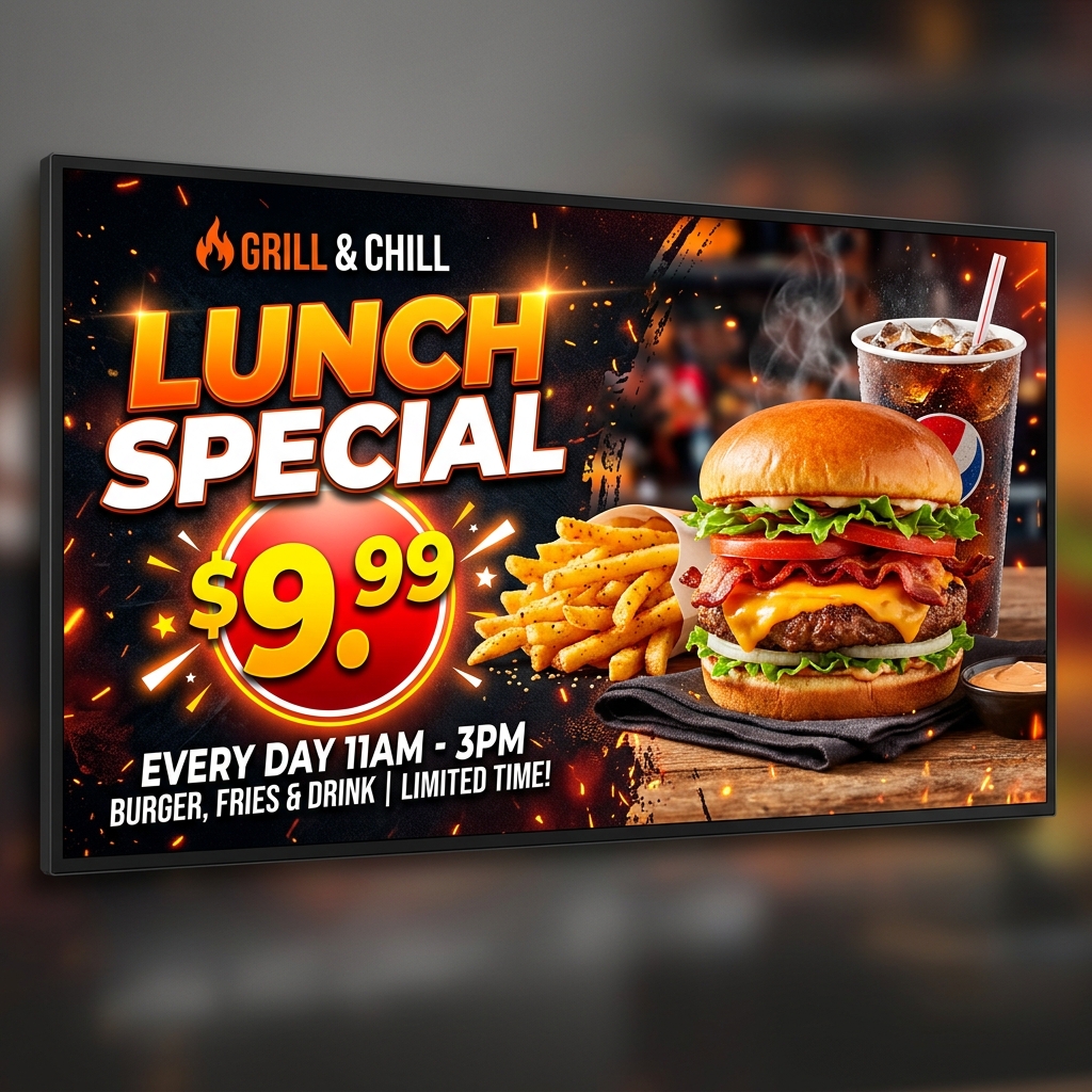 Burger Signage Ad