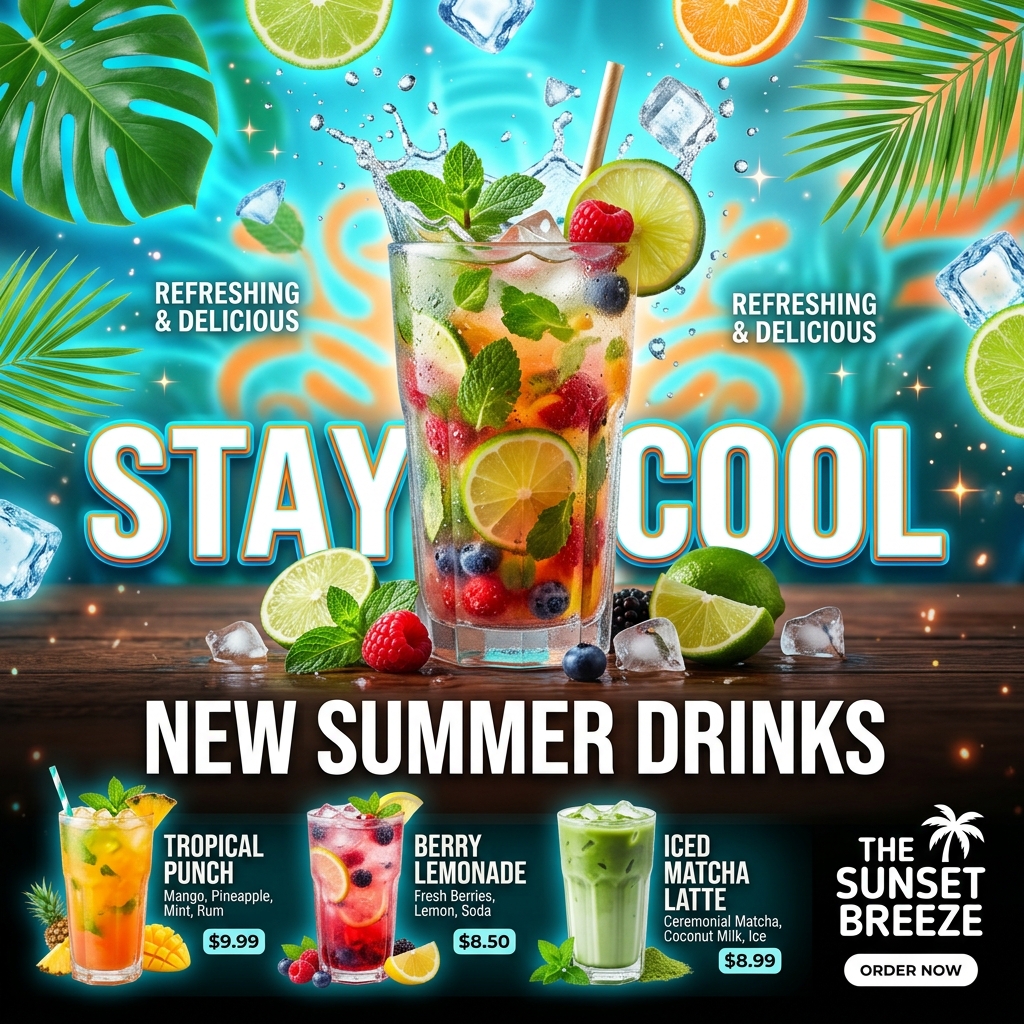 Drinks Signage Ad